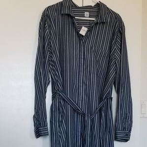 GAP- Striped belted dress 2x